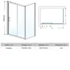 SONNI 100x185cm Schiebetür Dusche Klarglas Duschwand mit Produktbild-Vorschau 5