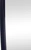 A close-up view of the edge of a black mirror frame against a white and light gray background. Produktbild-Vorschau