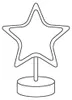 LED NEON Figur STERN - Neonlicht - H: 30cm - Batterie oder Produktbild-Vorschau 5