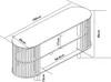 Stolik pod telewizor 'Jarvenpaa' 150x48x50 cm bambus Podgląd zdjęcia produktu 4