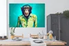 MuchoWow® Poster Affe - Bluse - Blumen - Grün - Porträt Produktbild-Vorschau 3
