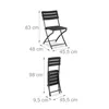 Ensemble de mobilier de balcon Relaxdays, 3 pièces, 1 table Voir les images du produit 5