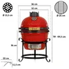 BBQ-Toro Kamado Grill Holzkohlegrill Ø 32 cm "HAIIRO" mit Produktbild-Vorschau 7
