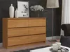 Kommode AKORD K120 Erle 120 cm 6 Schubladen B120 x H77 x Produktbild-Vorschau 6