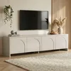 Meuble TV en bois "Aurelia" - 180 x 32 x 45 cm - Crème Voir les images du produit 2
