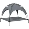 A gray dog bed with a canopy, shown against a white background. Anteprima dell’immagine prodotto