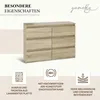 YUMEBLY | Komoda z 6 szufladami 100x33x71cm - duża komoda Podgląd zdjęcia produktu 2