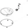 A diagram of a sink and drain assembly. Produktbild-Vorschau