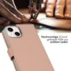 Selencia Echtleder Klapphülle iPhone 14 - Dusty Pink Produktbild-Vorschau 2