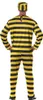 costume da galeotto giallo nero a righe per uomo taglia M - Anteprima dell’immagine prodotto 9