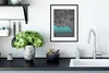 MuchoWow® Gerahmtes Poster Stadtplan - Deutschlandkarte - Produktbild-Vorschau 4