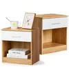 FCH Comodino, con cassetti Tavolino Comodino, 39 x 28 x 41 Anteprima dell’immagine prodotto 1