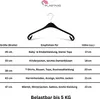 Plastard 10 Stück Kleiderbügel NA 47 cm – Kunststoff – Produktbild-Vorschau 9
