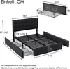Flieks Polsterbett 140x200cm Doppelbett mit Schubladen und Produktbild-Vorschau 7