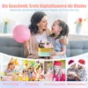 A collage of images showing children and families celebrating different occasions, with a main image of a mother and daughter. The collage is framed by text and graphics. Produktbild-Vorschau