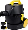 A black and yellow wet and dry vacuum cleaner is shown against a white background. Produktbild-Vorschau