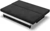 A black sofa bed shown from a diagonal top-down perspective. Produktbild-Vorschau