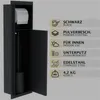 HAGO24 WC Modul Edelstahl Schwarz Einbauschrank Unterputz Produktbild-Vorschau 3