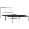 Bettgestell mit Kopfteil Metall Schwarz 90x190 cm , Produktbild-Vorschau 4