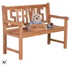 Gartenbank  Servus Teak 2-Sitzer Wetterfest Bank Teakholz Produktbild-Vorschau 1