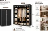 Stoffschrank (XXL)| Faltbarer kleiderschrank mit Produktbild-Vorschau 7