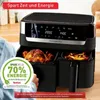 Tefal Easy Fry EY901N, Heißluftfritteuse, 8,3 l, Doppel, Produktbild-Vorschau 10