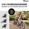 hauck 3in1 Fahrradanhänger Bike n' Walk Duo Dark-green Produktbild-Vorschau 2
