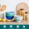 Vancasso Steinzeug Schalen Set BONITA Blau 6-teilig, Produktbild-Vorschau 4
