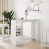 vidaXL Barový stůl s policí bílý 124x46x103,5 cm materiál Náhled obrázku produktu 3