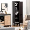 Badezimmerschrank, platzsparender Hochschrank 37x37x160 cm, Produktbild-Vorschau 9