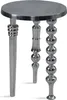 FineBuy Tavolino di design rotondo 44cm in metallo argento Anteprima dell’immagine prodotto 6