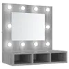 vidaXL Spiegelschrank mit LED Grau Sonoma 60x31,5x62 cm -  Produktbild-Vorschau 3