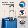MONZANA® 3tlg. Kofferset Exopack TSA Schloss Hartschalen Produktbild-Vorschau 3