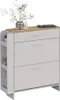 Schoenenkast Vicco Movino Wit/eiken 88.4 x 101.6 cm Met Productafbeelding-voorbeeld 6