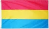 LGBT Regenbogenflagge groß 90 x 150 cm Pansexualität F2 Produktbild-Vorschau 2