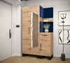 Garderobe ARTIN Set 16 mit gepolsterten Paneelen Industrial Produktbild-Vorschau 2