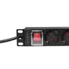 LogiLink PDU9C02, Pionowa, Aluminium, Czarny, 9 x gniazdo Podgląd zdjęcia produktu 17