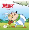 Two cartoon characters, Asterix and Obelix, are depicted in a playful embrace against a light blue sky and green grassy background. Produktbild-Vorschau