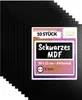 Creative Deco 10 x Schwarze A4 MDF Platten | 300 x 210 x 3 Produktbild-Vorschau 1