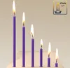 250x Stabkerzen violett Tropffrei Rußfrei dünn L 16cm Produktbild-Vorschau 2