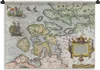 MuchoWow® Wandteppich Wandbehang Karte - Vintage - Seeland Produktbild-Vorschau 1