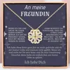 collier 2en1 avec motif trèfle et cœur - A mon amie - Voir les images du produit 1