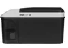 A side view of a black and white portable cooler box. Produktbild-Vorschau