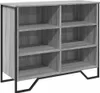 vidaXL Príborník Grey Sonoma 91x35,5x74,5 cm Materiál na Náhľad obrázku produktu 2