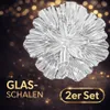 2 x Glas Schale Obstschale Salatschale Schüssel Snackschale Produktbild-Vorschau 2