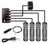 4x 6 LED žluté výstražné světlo pro záchranné práce, Náhled obrázku produktu 2