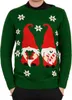 Damen-Weihnachtspullover GNOME dunkelgrün - verschiedene Produktbild-Vorschau 3