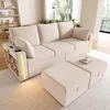 Merax Modulares U-L Sofa, 5-Sitzer Ecksofa mit 2 Produktbild-Vorschau 3