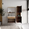 Mobile da bagno Montreal 60cm Rovere Castagno Grigio - Anteprima dell’immagine prodotto 3