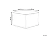 BELIANI Puf jasnobeżowy welurowy 50 x 50 x 30 cm Podgląd zdjęcia produktu 3
